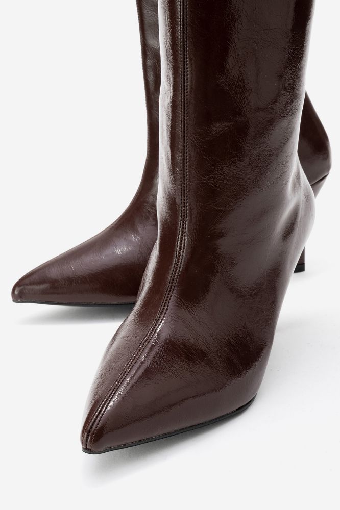 kadin-ince-topuklu-cizme-KAHVE KIRISIK-ERC800-0101813_0